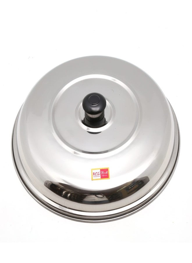 KCL Stainless Steel Multipurpose Lid/Cover for Dosa, Utensils, Tawas, Kadhais, Pots and Pans -Diameter - 25.5CM - Image 2